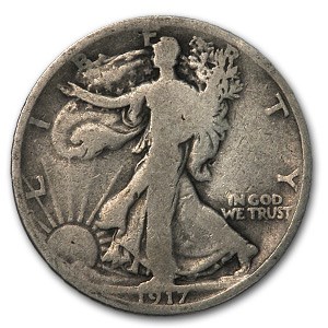 1917-D Rev Walking Liberty Half Dollar Good 1917-D Rev Walking Liberty Half Dollar Good